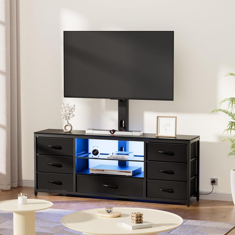 Tv stand with drawers and mount discount